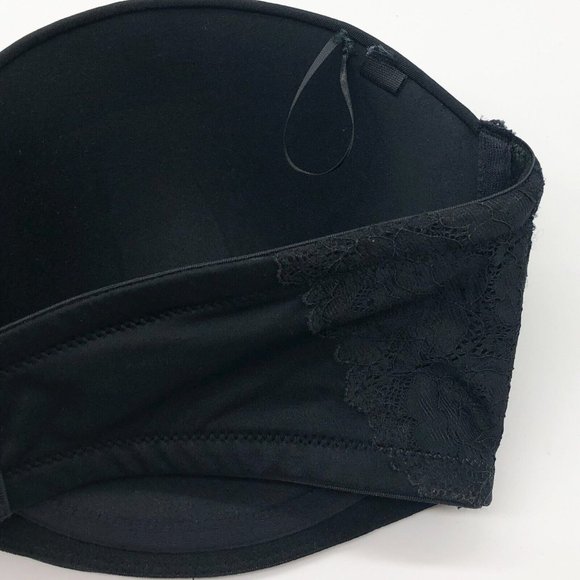 INC Womens Underwired Multi-Way Lace Strapless Bra Black 38DD Without Straps - Picture 6 of 8